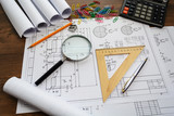 Architectural blueprints