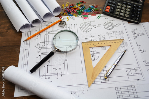 Architectural blueprints