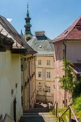 View of the city Banska Stiavnica