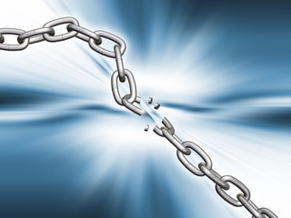 Fototapeta premium Breaking chains