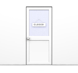 Closed door