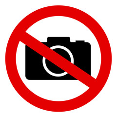 Cameras prohibited sign | 'No Camera' sign