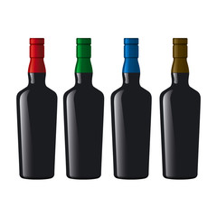 Whiskey Bottle, Whiskey, Vector, Bottle,
