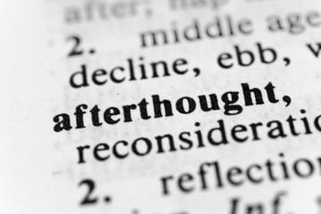 Afterthought