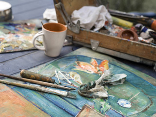 Coffee Break In Artist Studio