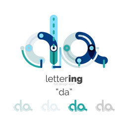 Letter logo line concept
