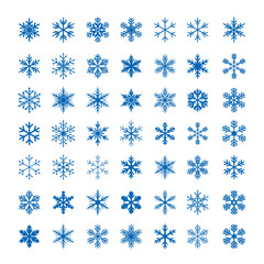Collection of Vector Snowflakes.