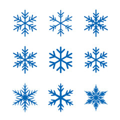 Collection of Vector Snowflakes.