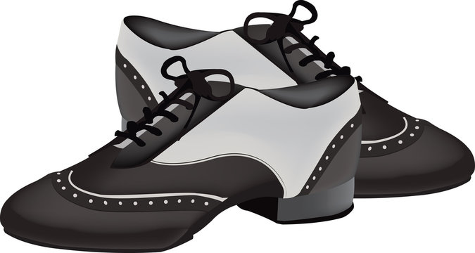 scarpe bicolore per il ballo