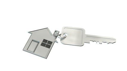 House keys isolated on white