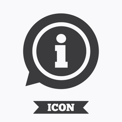 Information sign icon. Info symbol.