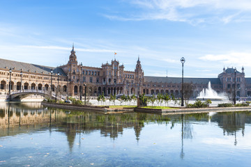 Fototapeta na wymiar Spain Square (Plaza de Espana). Sevilla (Seville).