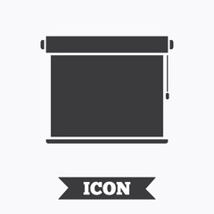 Obraz premium Louvers rolls sign icon. Window blinds jalousie.