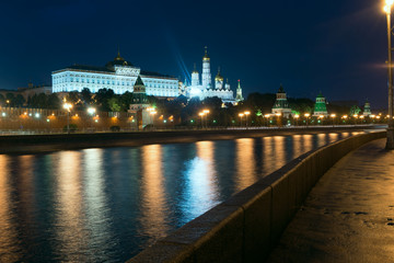 Fototapeta na wymiar Moscow Kremlin at night