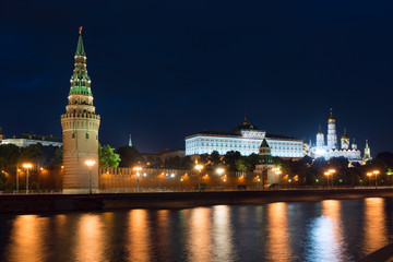 Fototapeta na wymiar Moscow Kremlin at night