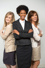 Diverse group of businesswomen.