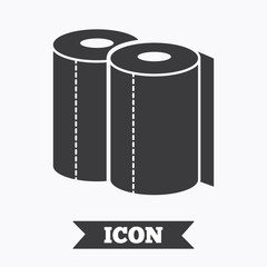 Paper towels sign icon. Kitchen roll symbol.