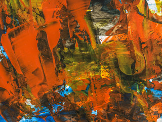 Abstract art background, texture painting.