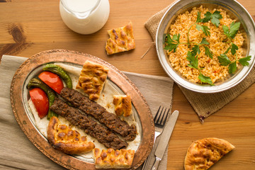 Turkish Adana Kebab.