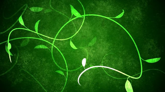 Loopable animated background of vines growing.