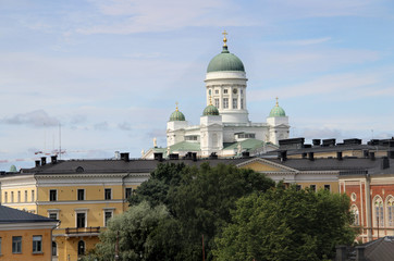 Fototapeta na wymiar Beautiful panorama of Helsinki, Finland