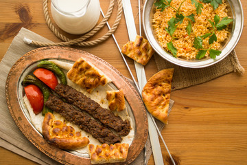 Turkish Adana Kebab.