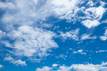 White cloud on blue sky bright and beautiful