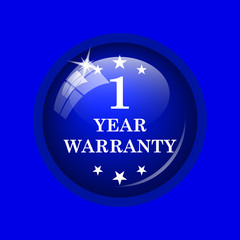 Fototapeta premium 1 year warranty icon