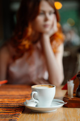 woman with coffee