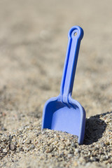 Spade in the sand