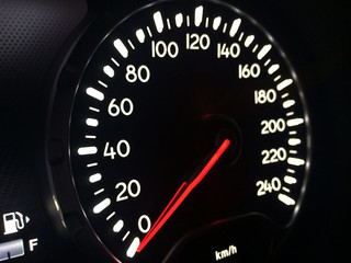 Modern Car Speedometer