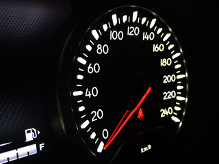 Modern Car Speedometer