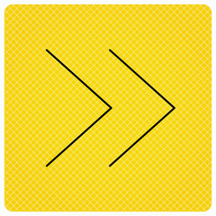 Next arrow icon. Forward sign.