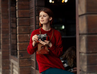 
girl with camera