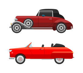 Retro car vector vehicle