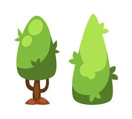 Garden tree vector