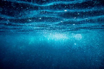 Crédence de cuisine en verre imprimé Eau Underwater wave surface abstract background