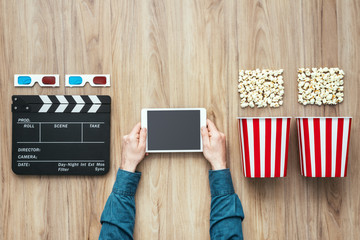 Online streaming cinema - obrazy, fototapety, plakaty