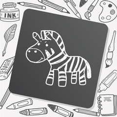 zebra doodle