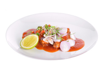 Spicy fish Canned Sardines Salad Thai foo