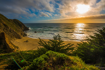 Fototapeta premium Gray Whale Cove Beach California