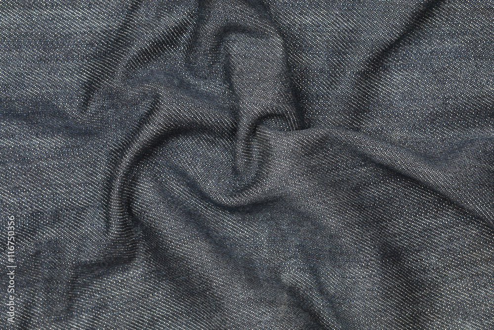 Poster wavy on jeans texture for pattern and background
