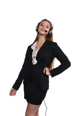 Telemarketer woman