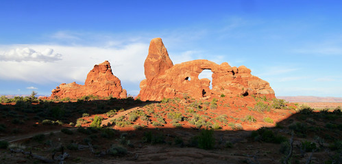 Sunset at Turret Arch. Arches National Park, Utah © pettys