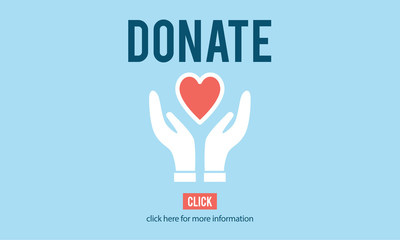 Donate Charity Give Help Offering Volunteer Concept - Powered by Adobe
