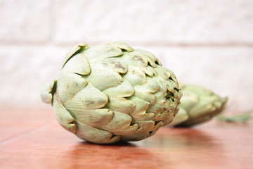 Obraz premium fresh Ripe Organic Artichokes