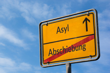Schild 112 - Asyl