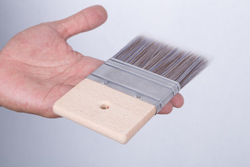 brush for color paint concrete Loft style