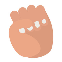 hands up fight isolated icon design, vector illustration  graphic 