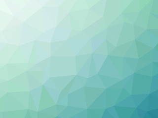 Abstract green teal gradient polygon shaped background